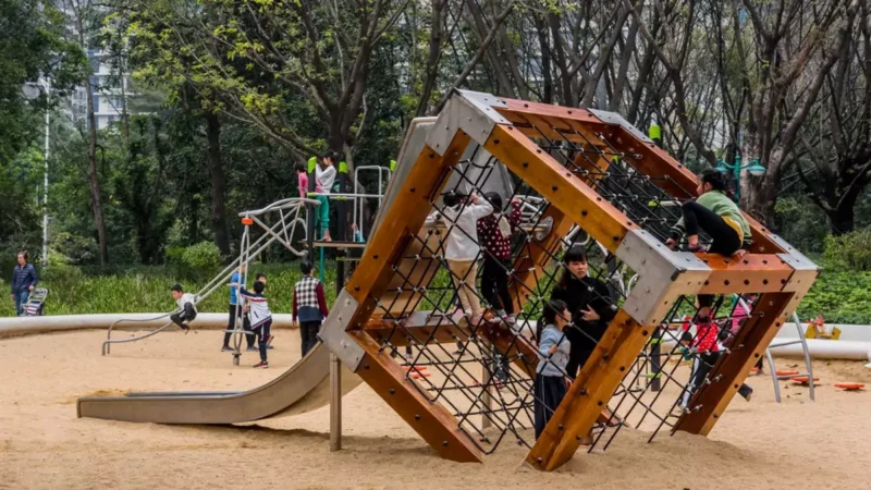 Wooden Outdoor Playground Equipment